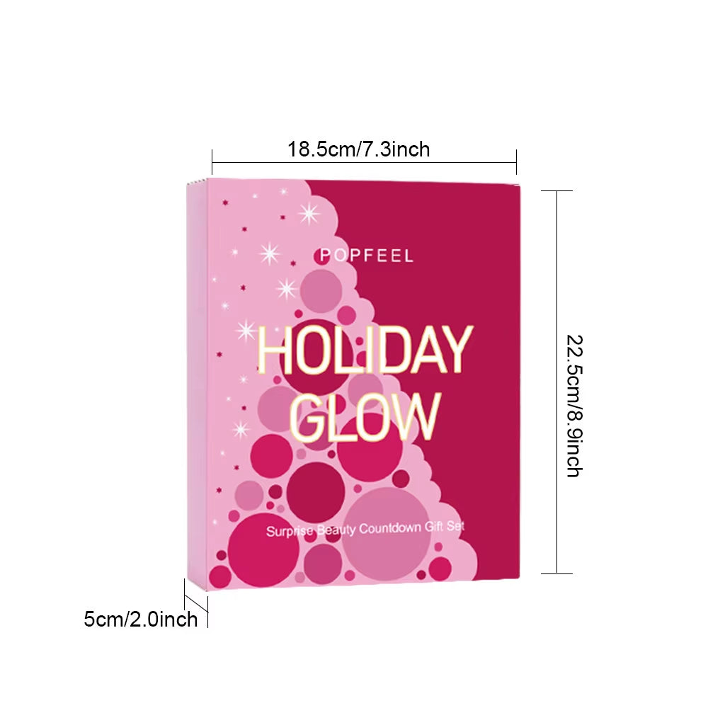 Unwrap the Magic: 2025 Holiday Beauty Advent Calendar - 24 Stunning Lipstick & Eyeshadow Picks for Women & Girls
