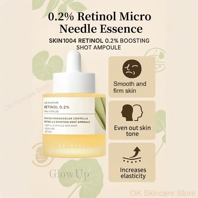 Revitalize Your Skin with SKIN Retinol 0.2 Boosting Shot Ampoule - Anti-Wrinkle Face Serum Set