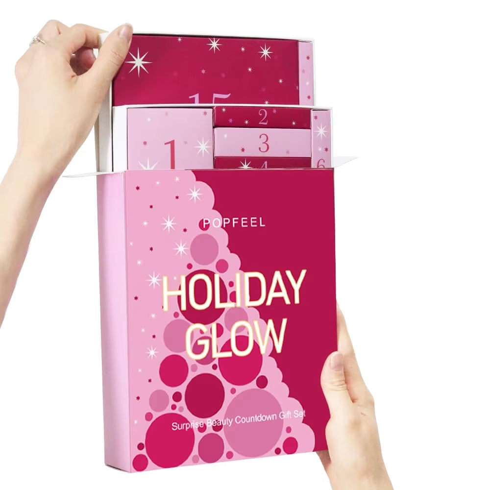 Unwrap the Magic: 2025 Holiday Beauty Advent Calendar - 24 Stunning Lipstick & Eyeshadow Picks for Women & Girls