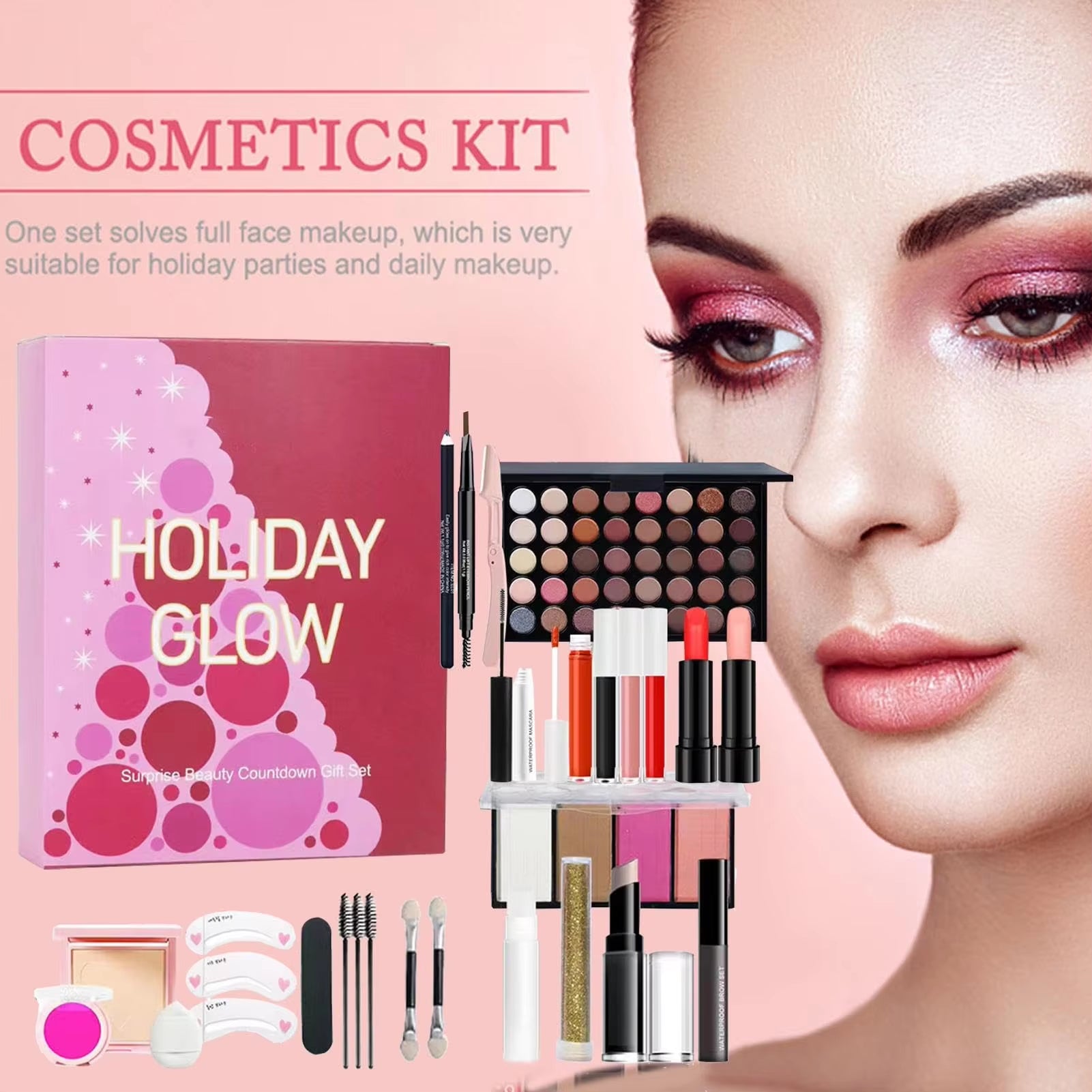 Unwrap the Magic: 2025 Holiday Beauty Advent Calendar - 24 Stunning Lipstick & Eyeshadow Picks for Women & Girls